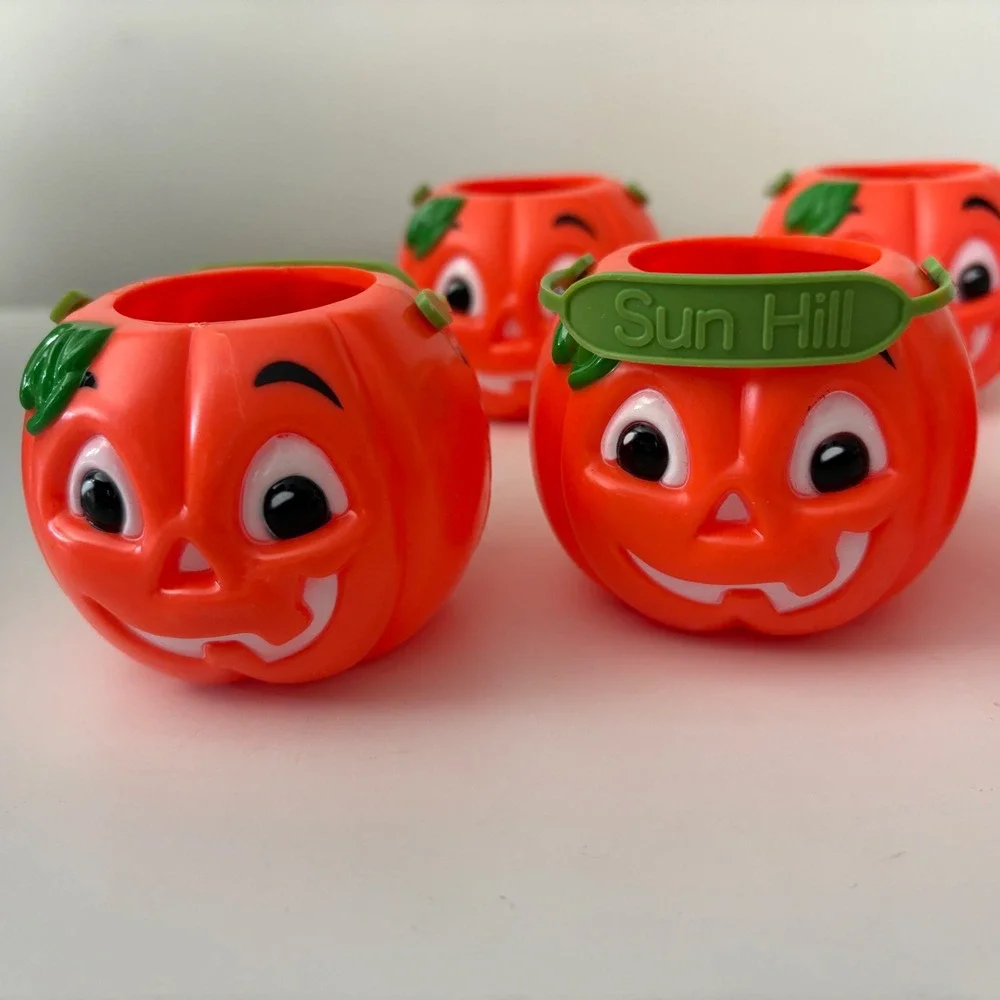 Sun Hill Halloween Pumpkin‎ Candy Buckets Treat Holders Party Favors Set of 5